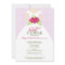 Wedding Dress Bridal Shower Invitation (lavender)