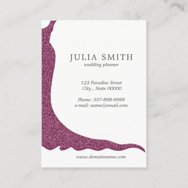 Wedding dress business card (Front)