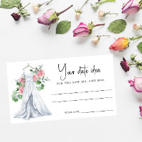 Wedding dress - Date night ideas bridal shower