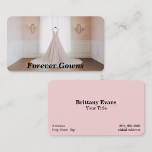 Wedding Dress / Gown Bridal Boutique Business Card