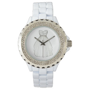 Wedding Dress Gown Bride Bridal Shower Watch