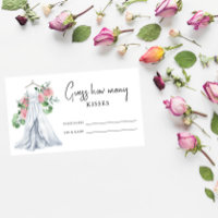 Wedding dress - Guess how many kisses bridal game