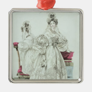 Wedding dress, 'Le Follet Courrier Salons Metal Tree Decoration