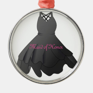 Wedding Dress Maid of Honour Christmas Ornament