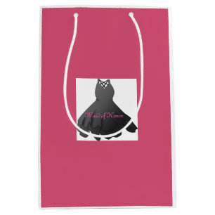 Wedding Dress Maid of Honour Pink Gift Bag