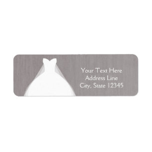 Wedding Dress Modern Glamour Bridal Shower Grey