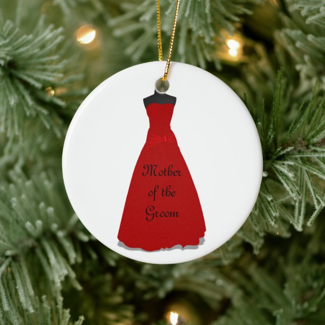 Wedding Dress Mother of the Groom Ornament (Tree)