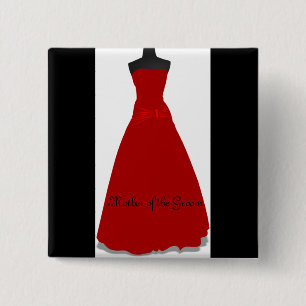 Wedding Dress Mother of the Groom Pin Button Gift