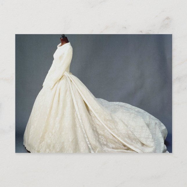 Wedding dress of Katharine Worsley Postcard (Front)
