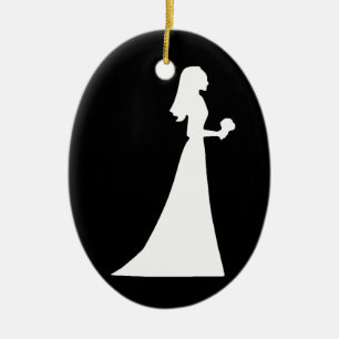 Wedding Dress Personalised Christmas Ornament