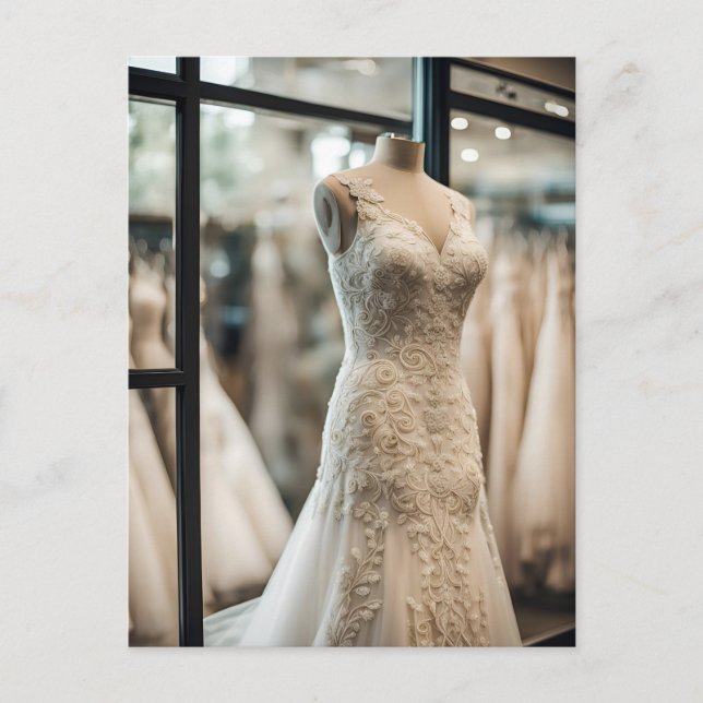 Wedding dress, Postcrossing Postcard (Front)