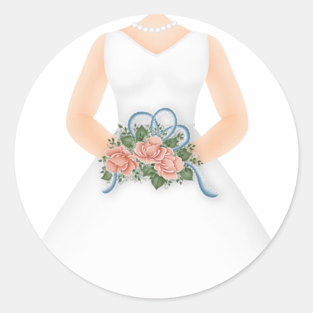 Wedding Dress Stickers (Front)