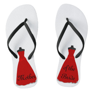 Wedding Dress Theme Mother of the Bride Flip Flops