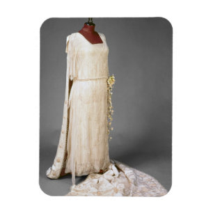 Wedding dress worn by Mary, Princess Royal, 1922 Magnet