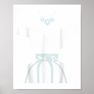 Wedding Dresses Bridal Showers Cute Graphic Funny Poster