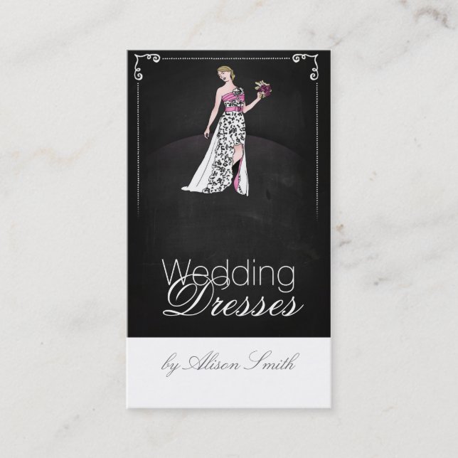 Wedding dresses-Bridesmaid Dresses-Bridal Dresses Business Card (Front)