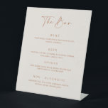 Wedding Drink Menu Bar Reception L201 Pedestal Sign<br><div class="desc">Our pedestal drink menu bar sign is perfect to display at the bar. Guests can choose which drinks to order at your event. This item is part of our Lana wedding collection L201,  please shop our store for coordinating items.</div>