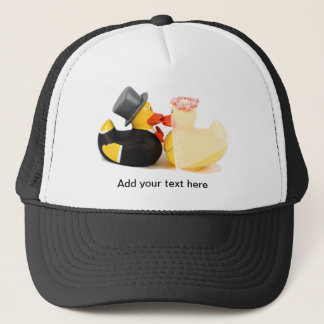 Wedding ducks 1 trucker hat