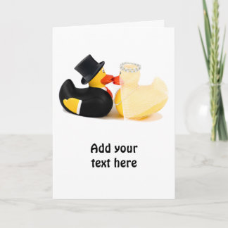 Wedding ducks 2 card