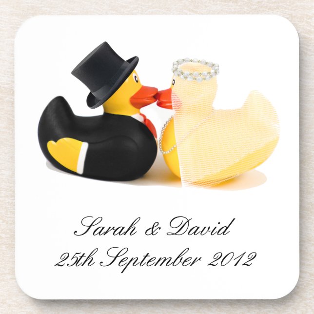 Wedding ducks 2 ...  coasters (Front)