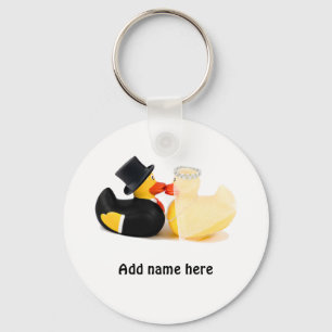 Wedding ducks 2 key ring