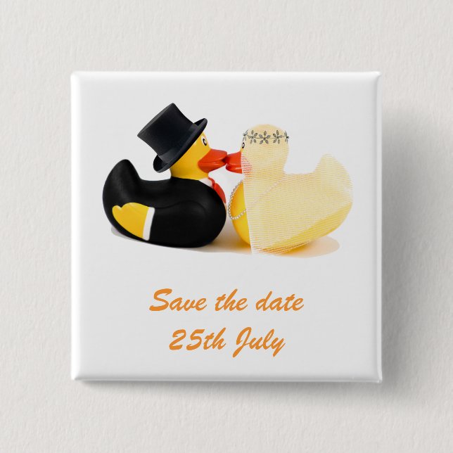Wedding ducks 3 ... Badge (Front)