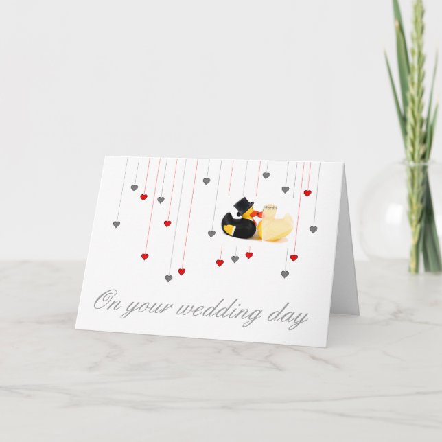 Wedding ducks 3 card (Front)