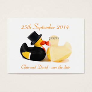 Wedding ducks 3 ... Save the date