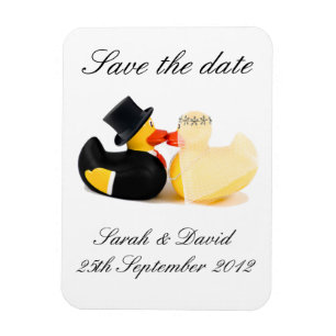 Wedding ducks 3 ... save the date magnet