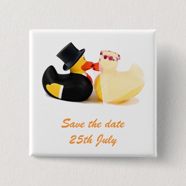 Wedding ducks 4 ... Badge (Front)