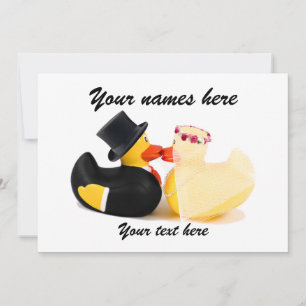 Wedding ducks 4 invitation
