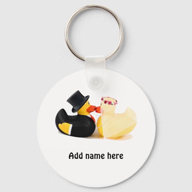 Wedding ducks 4 key ring (Front)