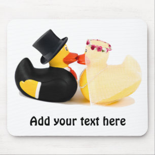 Wedding ducks 4 mouse mat