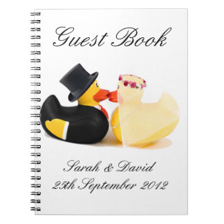 Wedding ducks 4 ... notebook guest book