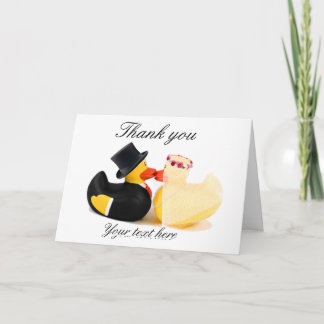 Wedding ducks 4 ... Thank you card