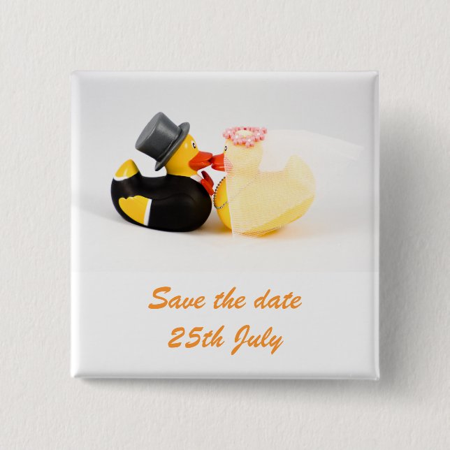 Wedding ducks ... Badge (Front)