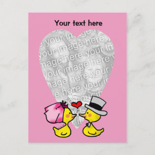 Wedding ducks postcard