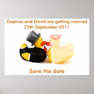 Wedding ducks ... Poster