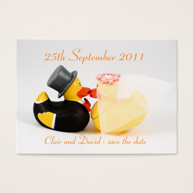 Wedding ducks ... Save the date (Front)