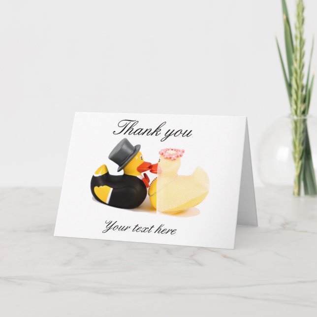 Wedding ducks ... Thank you card (Front)