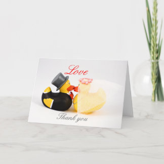 Wedding ducks ... thank you card