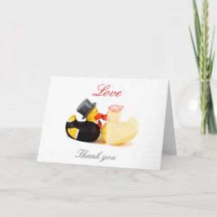 Wedding ducks ... thank you card