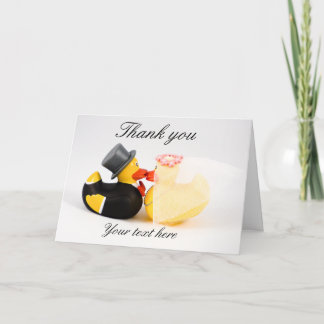 Wedding ducks ... Thank you card