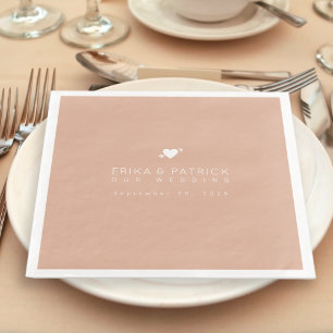 Wedding Dusty Rose Elegantly Designed  Napkin