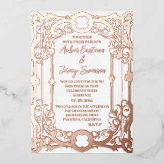 wedding elegant and romantic rose gold