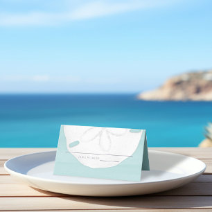 Wedding Elegant Beach Reception Seating Place Card