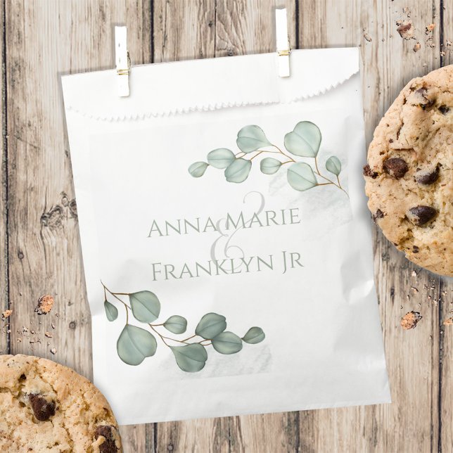 Wedding Elegant Candy Favours Classic Typography Favour Bags (Creator Uploaded)