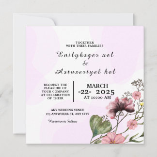 Wedding Elegant Card Design Invitation Card