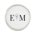 Wedding Elegant Chic Modern Monogram Foliage