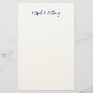 Wedding Elegant Creative Classical Blue White Stationery